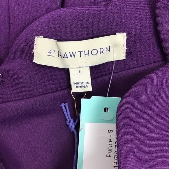 41 Hawthorn Amari Purple Knit Dress l Size Small - Picture 7 of 8